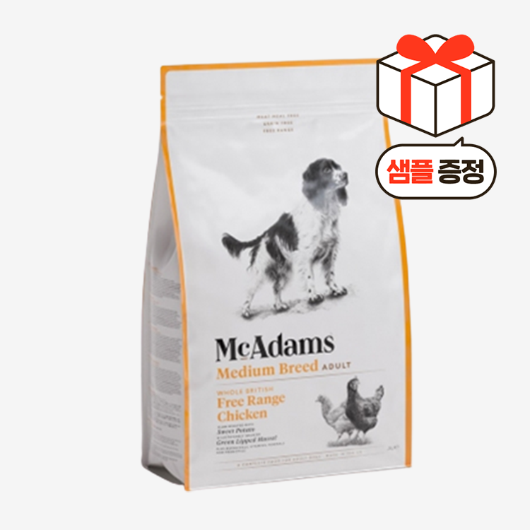 [샘플증정 30g*2ea]맥아담스 방목 치킨 중형견 (2kg) 1번째 이미지