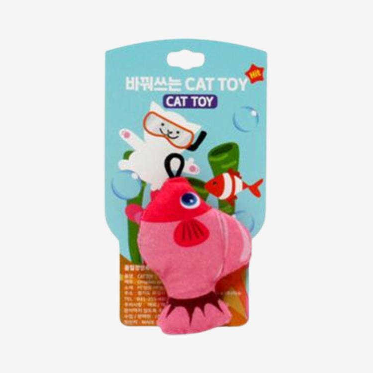 캣토이 릴 낚시대 인형 열대어 분홍 (리필) 1번째 이미지