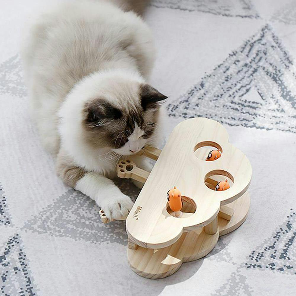 고양이 두더지잡기 원목 장난감 캣펀치 냥냥펀치 놀이 2번째 이미지
