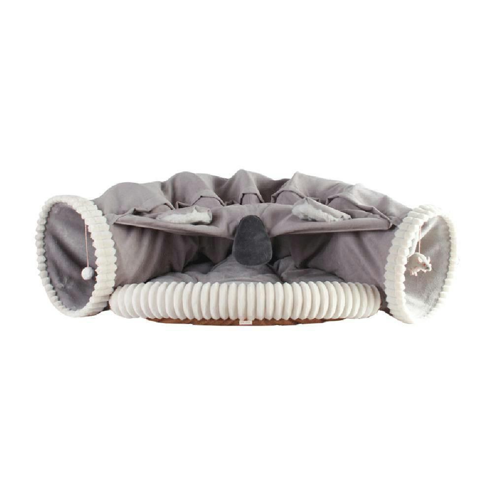 러버블리펫 안락한 고양이용 침대 (브라운/그레이) 2번째 이미지
