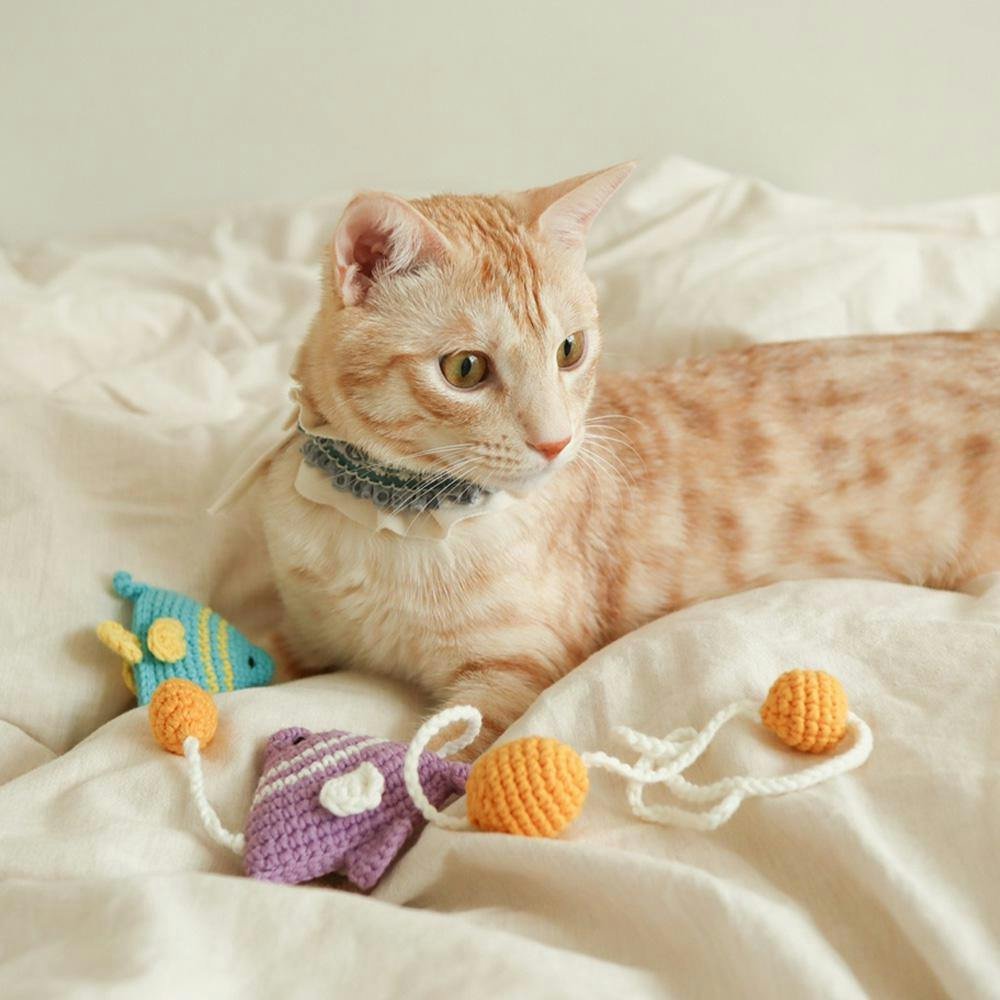 개달당 물고기 캣타워 캣닢 모빌 고양이장난감  2번째 이미지