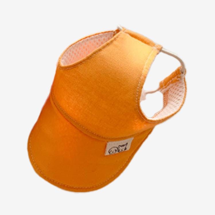 개달당 와츄원 컬러 강아지 선캡 모자 옐로우 (S-M/L-XL) 1번째 이미지